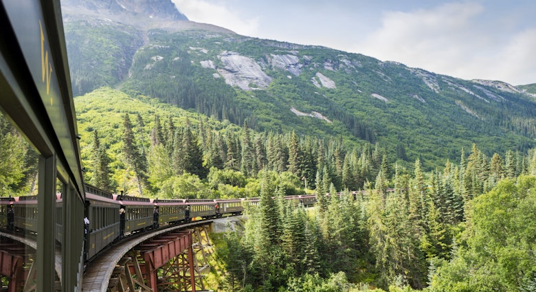 Yukon, Canada
Railroad train to Skagway on the White Pass & Yukon Route.