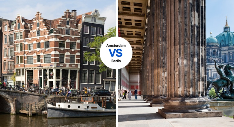L: Café Papeneiland, a bar dating from the 17th century in the Jordaan district of Amsterdam, S. Vincent / Shutterstock
R: Altes Museum and Berlin Cathedral, Jorg Greuel/Getty Images
Both images saved separately in Canto
